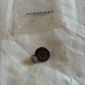 Burberry Metallic Snap Button with Engraved Logo